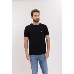 NAUTICA - Camiseta Básica Hombre Negro