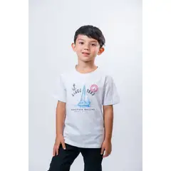 NAUTICA - Camiseta Little Kids Blanco
