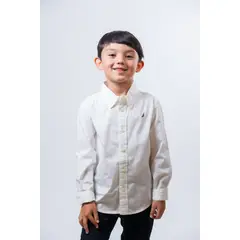 NAUTICA - Camisa Manga Larga Little Kids Blanco