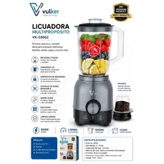 GENERICO - Licuadora VK - 03062A Multiproposito VULKER, 1,6L