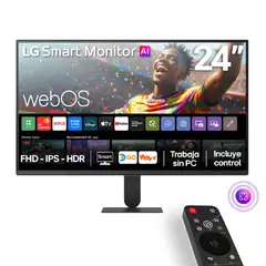 LG - Monitor 24U511SB-B 24" Full HD IPS HDR 120Hz Smart AI