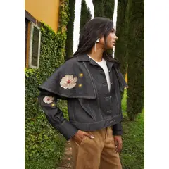 BOMBOM STYLE - Dreamy Jacket M/L Jean Con Diseño Versátil-Bombom Style