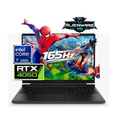DELL - Portatil Gamer Alienware 15 Core 7 240H 48 1 TB SSD RTX 4050 6 GB Negro 15,3 WUXGA 165 Hz
