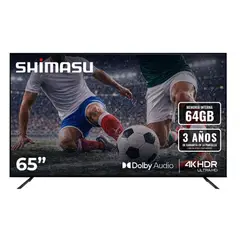 SHIMASU - Televisor 65 Pulgadas SH-TV65UTL1F5CO 4K UHD LED Smart TV Google