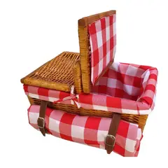 GENERICO - Maletín Picnic mimbre Uso Aire Libre 2P