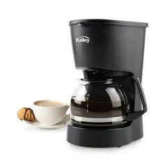 KALLEY - Cafetera 4 Tazas Negra