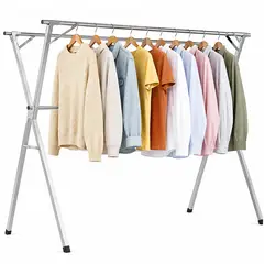 ONE PIXEL - Tendedero En X Extensible Y Plegable Colgador De Ropa En Acero