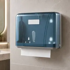 PAMO - Dispensador de Toallas Interfoliadas en ABS Translúcido para Muro