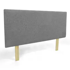 VENECIA - Cabecero Liso Verona King Tela Gris