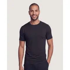 OSTU - Camiseta Para Hombre Manga Corta Marca Negro 60098342