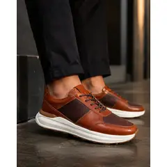 CALZADO BONT - Tenis En Cuero Para Hombre Marrón Bont Hom