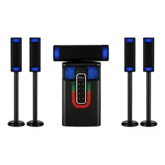 GENERICO - Teatro En Casa 5.1 Bluetooth Con Torres Subwoofer RGB NeeKa NK-9705L