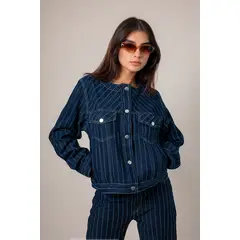 FREE COLLECTION - CHAQUETA DENIM RAYAS B-F 8580 FREE SPIRIT