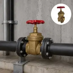 PAMO - Válvula de Compuerta 2 Pulgadas en Latón PN16