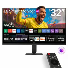 LG - Monitor 32U501SB-B 32" Full HD HDR 120Hz Smart AI