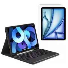 GENERICO - Estuche Teclado con Trackpad + Vidrio Para Samsung S10-S9-S8-S7 Negro
