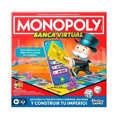 HASBRO - Juego De Mesa Monopoly Banco Virtual Para Niños