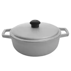 IMUSA - Caldero Aluminio Fundido 44cm 8050800 -Plateado