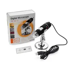 GENERICO - Microscopio USB Digital 1000x 8 Led Electrónico Capilografo