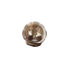 ARTESANAL - PESEBRE EN MINIATURA TALLADO EN TAGUA DE 4,5 CMS DE ALTO
