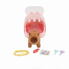 GENERICO - Capibara Peluche Interactivo Con Guacal Y Accesorios