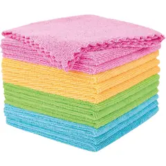 GENERICO - Paños Microfibra Absorbentes Cocina Hogar Automóvil Pack 12 Un