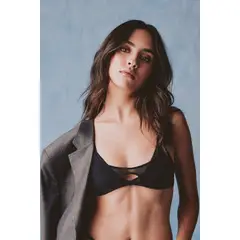 BRUNA - Top femenino y versátil Lois Negro