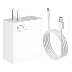 GENERICO - Cargador 67W Turbo Charge Compatible Para Xiaomi, Redmi Note, Poco
