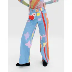 SWIM FAVOURS - Pantalón de Pana Teddy - Wide leg