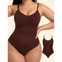 CHINA - Faja body moldeador con realce de figura de color cafe