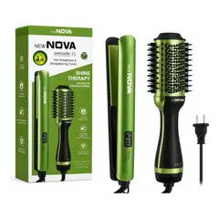 CHINA - Combo 2 en 1 Cepillo secador y Plancha Cabello new nova