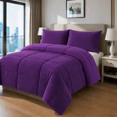 VOYPRE - Edredón Doble Faz Piel de Durazno - Piel de Durazno Tamaño Queen Morado