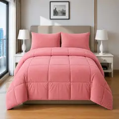 VOYPRE - Edredón Doble Faz Piel de Durazno - Piel de Durazno Tamaño King Rosado