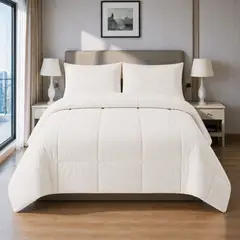 VOYPRE - Edredón Doble Faz Piel de Durazno - Piel de Durazno Tamaño King Blanco
