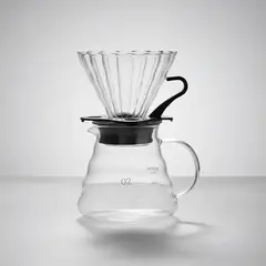 GENERICO - Kit Cafetera V60 De Vidrio Con Jarra Servidor Y Dripper 800m