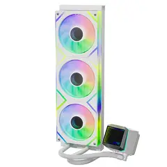 XPG - Refrigeración Líquida LEVANTE II 360 • Radiador 360mm • 3 ARGB • AM5/AM4 • LGA 1851/1700 Blanco