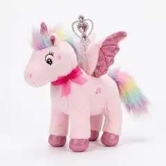GENERICO - Unicornio Peluche Musical Mágico Con Alas Y Varita