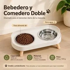 AMERICAN GENERICS - Comedero Mascota Soporte