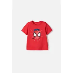 MARVEL - Camiseta de Spidey manga corta rojo para niño