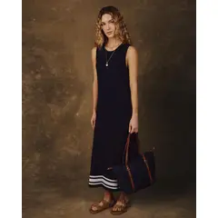 PATPRIMO - Vestido Midi Sin Mangas Para Mujer Negro