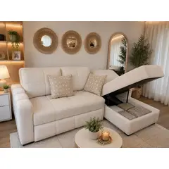 GENERICO - Sofa Cama con baúl tipo nube 240 x 160 cm