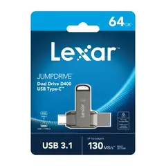 LEXAR - D400 JumpDrive Dual Drive Memoria USB 3.1 Type-C 64GB
