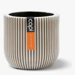 GENERICO - Matera Conica Redonda En Fibroceramica 17 Cm 2.63 L Color Marfil
