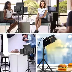 GENERAL - Panel Luz Led Fotografia Profesional 800 Led Lampara+ Tripod