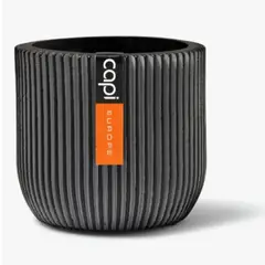 GENERICO - Matera Conica Redonda En Fibroceramica 17 Cm 2.63 L Color Negro