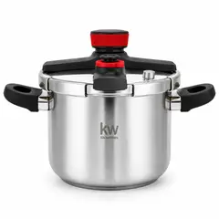 KITCHENWARE - Olla a Presión de Acero Inoxidable 8 Litros con Asas