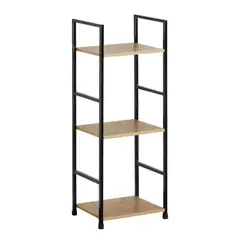 GENERICO - Estante Organizador De Piso 3 Niveles Industrial Muebles Hogar Estanteria Color Madera Clara