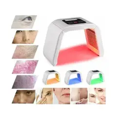 GENERICO - Lampara LED Facial 7 Colores Terapia Luz Cara y Cuello