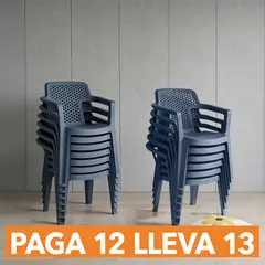 RIMAX - Silla Mia Paga 12 Lleva 13 Und - Azul Petroleo