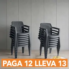 RIMAX - Silla Mia Paga 12 Lleva 13 - Grafito